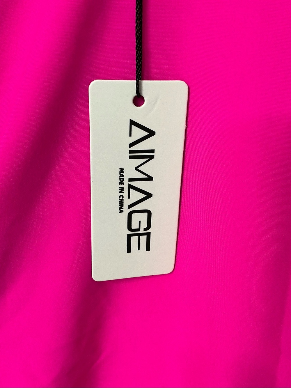 A’image Vibrant Pink One-Piece Swimsuit Size M - Picture 3 of 6